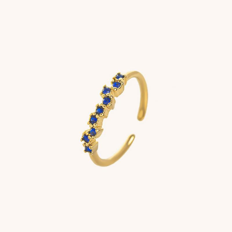 Adjustable Personalized Birthstone Ring