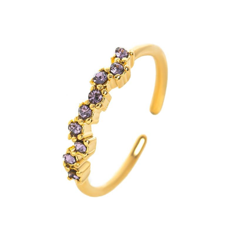 Adjustable Personalized Birthstone Ring