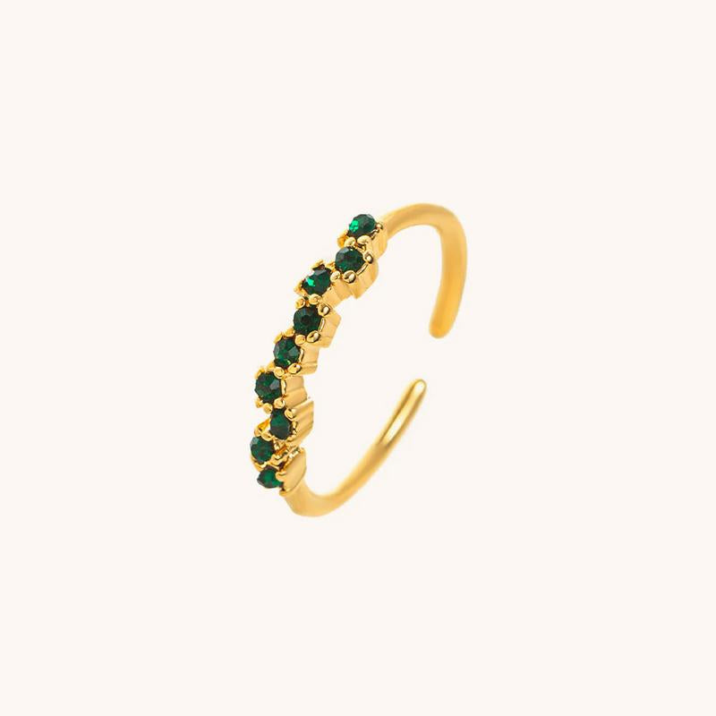 Adjustable Personalized Birthstone Ring