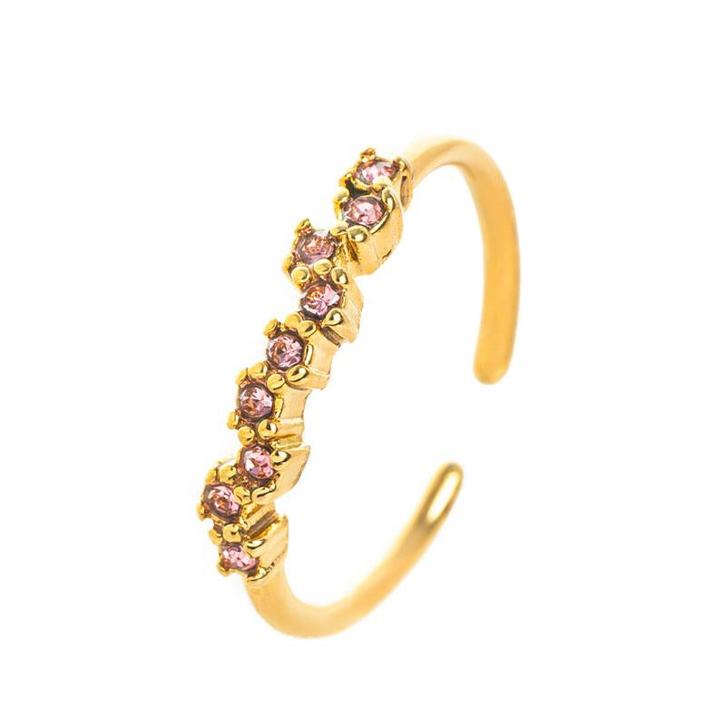 Adjustable Personalized Birthstone Ring