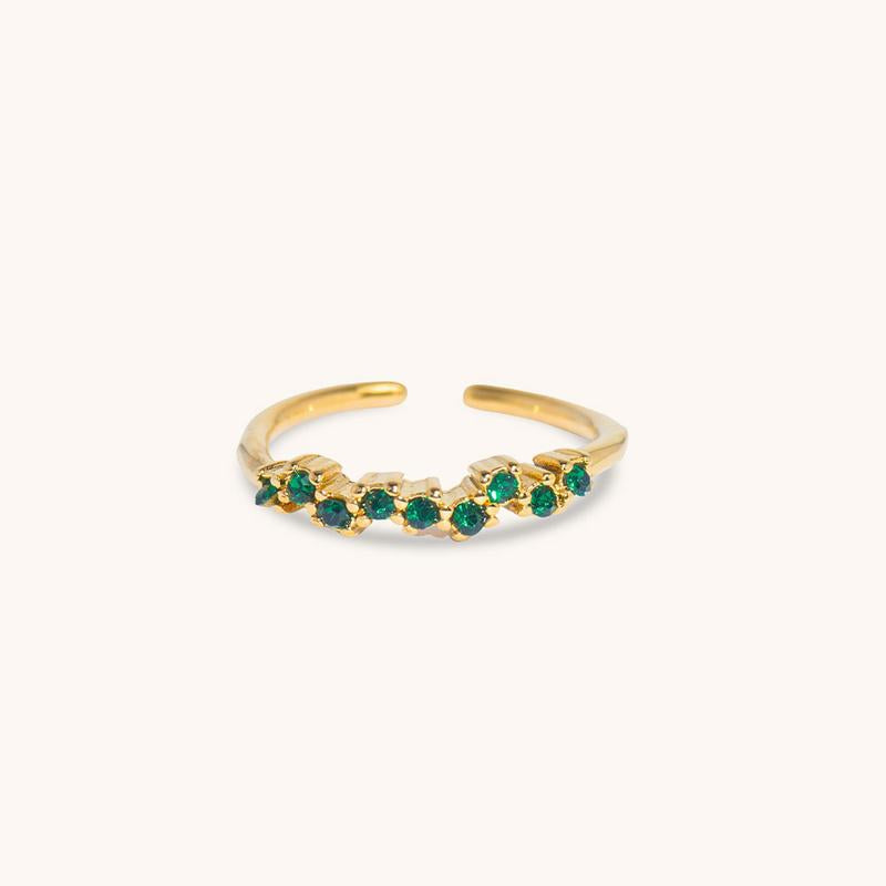 Adjustable Personalized Birthstone Ring