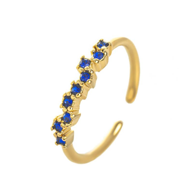 Adjustable Personalized Birthstone Ring