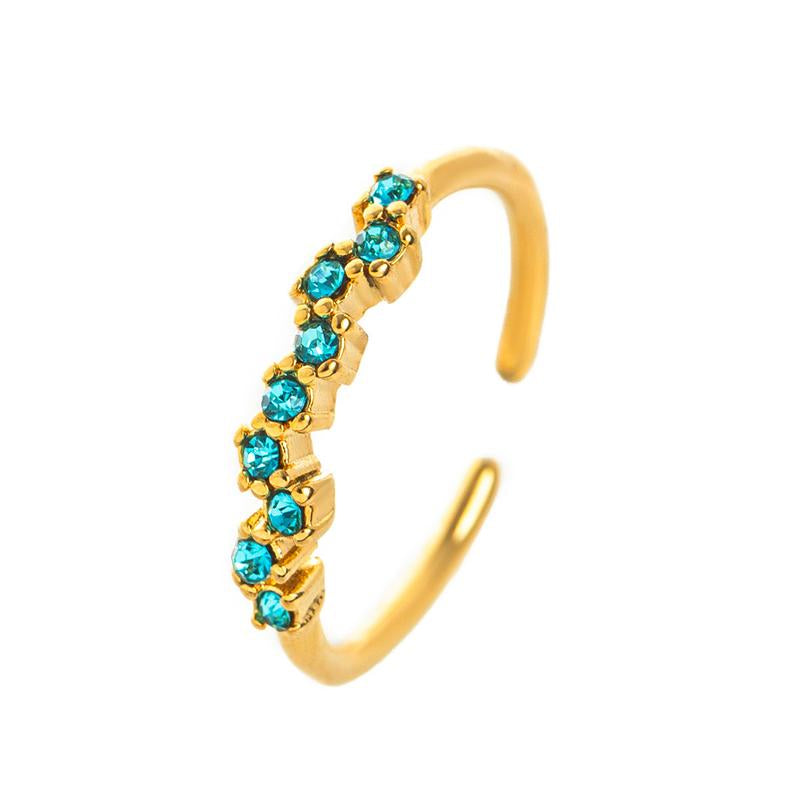 Adjustable Personalized Birthstone Ring