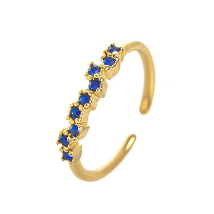 Adjustable Personalized Birthstone Ring