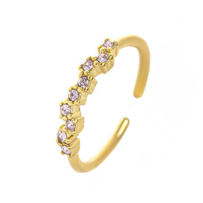 Adjustable Personalized Birthstone Ring